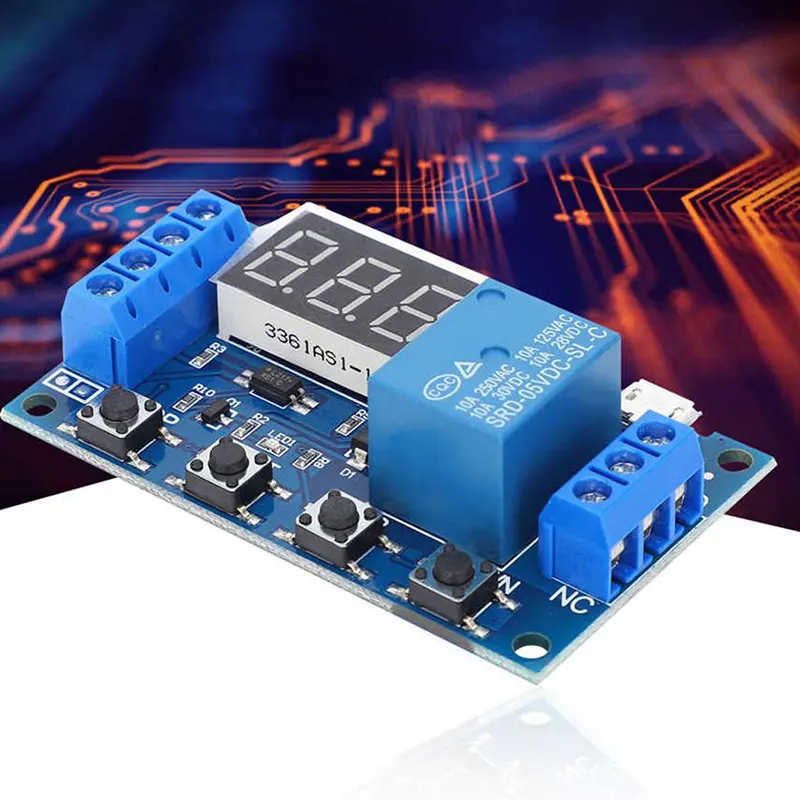 6‑30V Relay Board Cycle Timing Circuit Switch Timer Delay Trigger Module Micro USB 5V JZ‑801/ JZ 801 Timing Circuit - Gallery 2