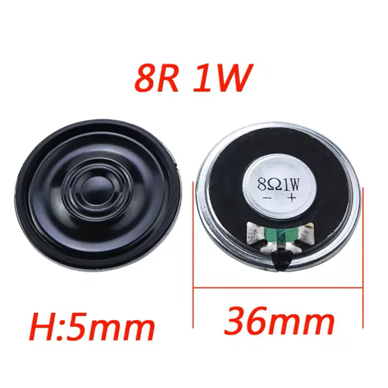 Ultra Thin Mini Speaker 8 Ohm 1 Watt 1W 8R Speaker Diameter 3.6CM - Gallery 1
