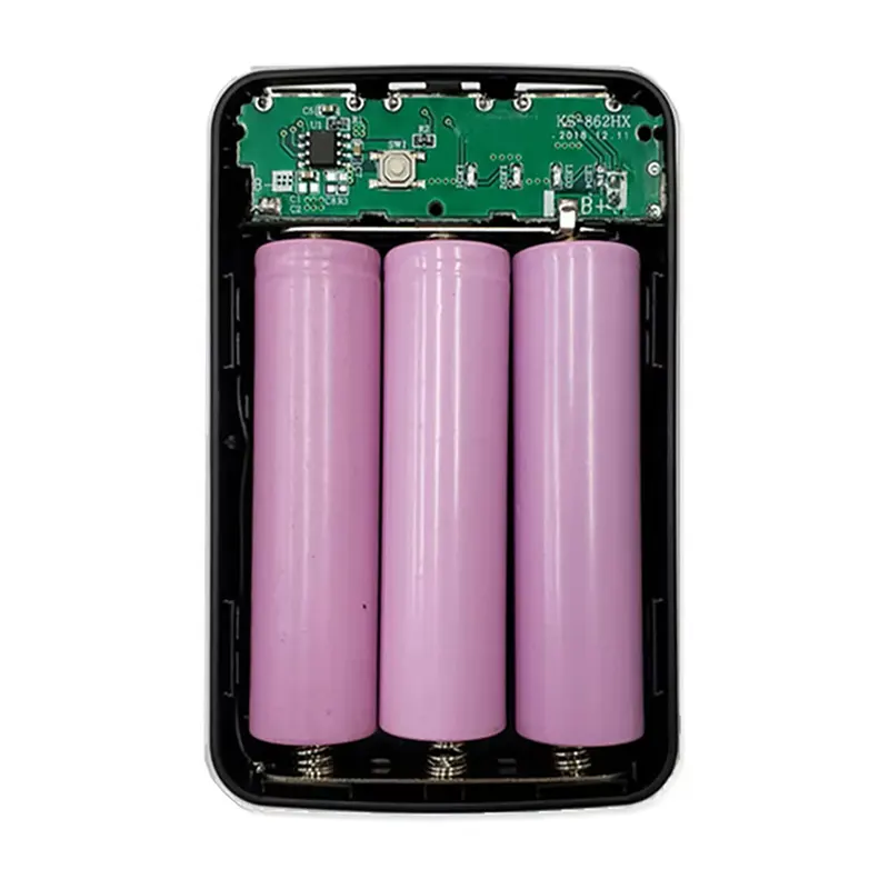 Portable Stylish First Charging Power Bank Case Use 3 Pcs 18650 Battery / Mini Power Bank Box - Gallery 2