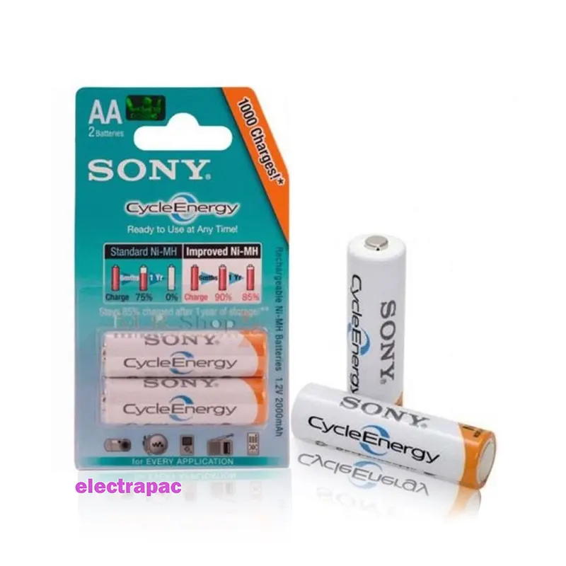 SONY AA Rechargeable Battery / Sony Cycle Energy AA Rechargeable Battery (One Pair) - Gallery 2