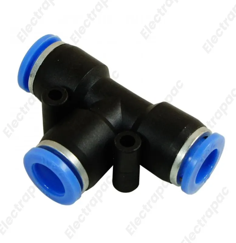 8mm Reducing Tee Pneumatic Quick Reducer Connector Push In T Type 3-Way For 8x8x8mm PEG8-8-8 - Gallery 1