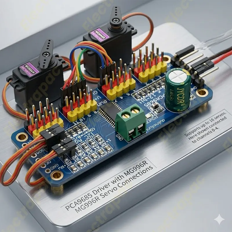 16 Channel 12-bit PWM Servo Driver Controller I2C interface PCA9685 for Arduino - Gallery 1