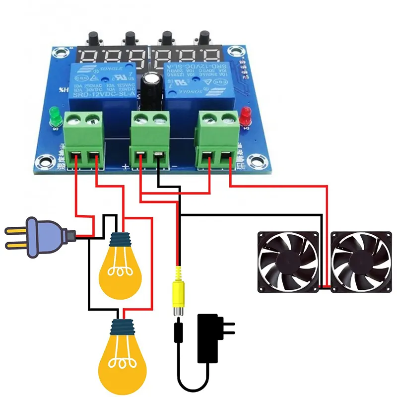 XH-M452 Thermostat Digital Temperature & Humidity Controller for incubator DC 12v - Gallery 3