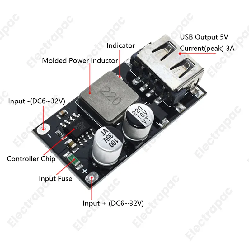 QC3.0 3V 5V 12V USB Fast Charger/ HW-298 DC-DC Step-Down USB Charging Module - Gallery 1