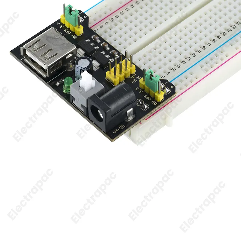 Breadboard Power Supply Module 5V 3.3V With USB and Switch - Gallery 2