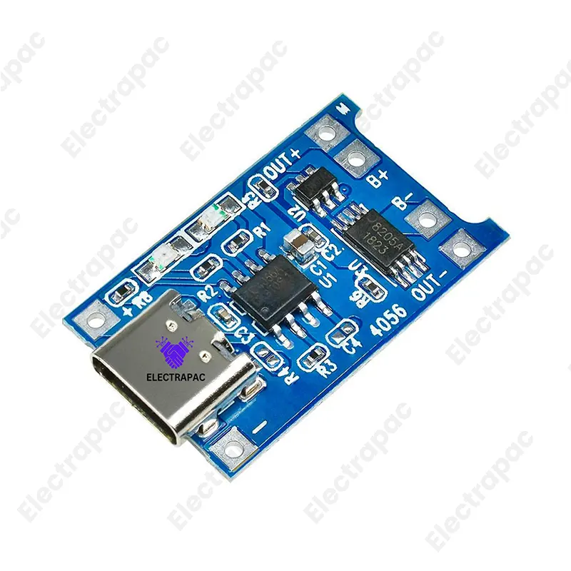 Type-B & C USB 5V 1A 18650 tp4056 lithium battery charger module with protection charging board - Gallery 2