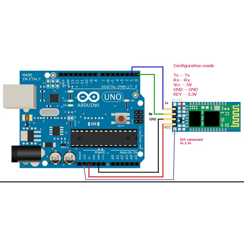 Bluetooth Module HC05 Master Slave Support/ HC-05 HC05 Wireless Module For Arduino Serial 6 Pin Bluetooth - Gallery 2