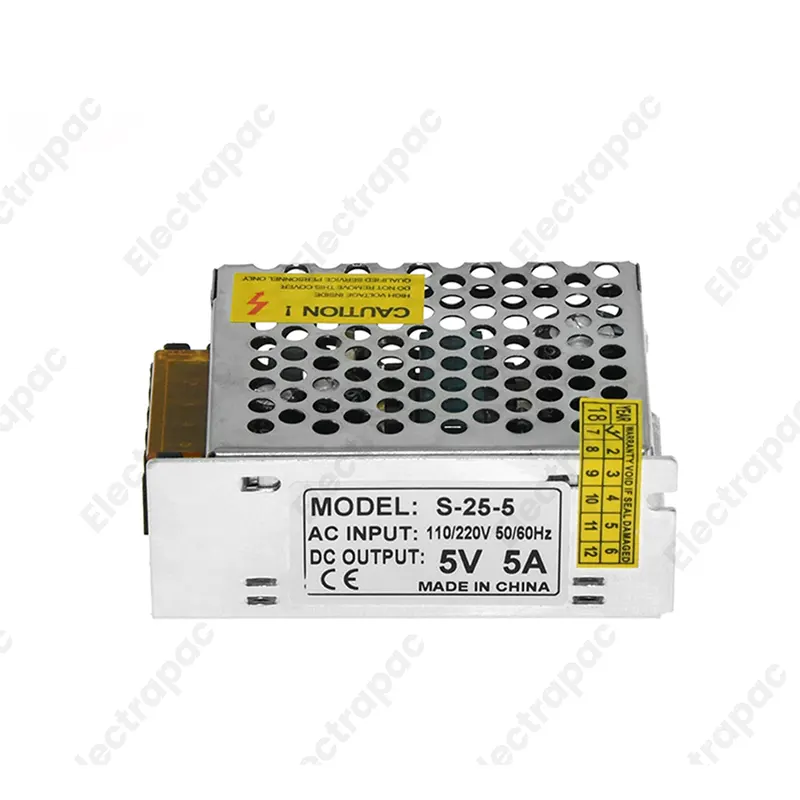 5v 5A DC SMPS power supply/ SMPS 5V 5A -25W-DC Metal Power Supply - Gallery 1