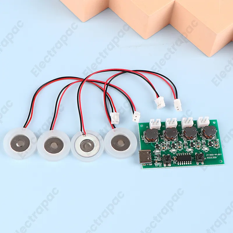 4 Fogger Type-C USB Mini Humidifier DIY Kits Mist Maker Driver Circuit Board 4 Way Fogger Atomization Film Atomizer Sheet Oscillating - Gallery 1