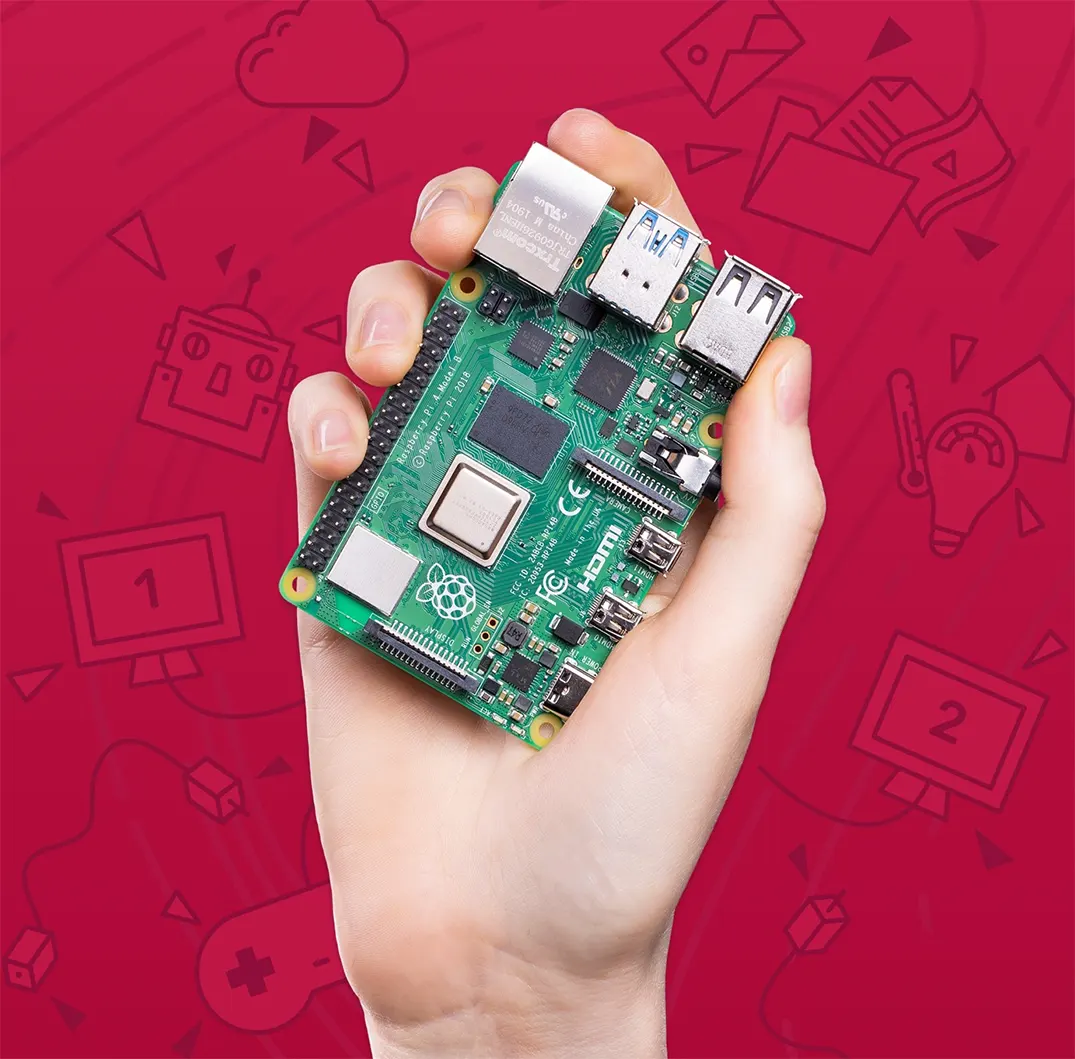 Raspberry Pi 4 4GB Model B board with LPDDR4 SDRAM - Gallery 1