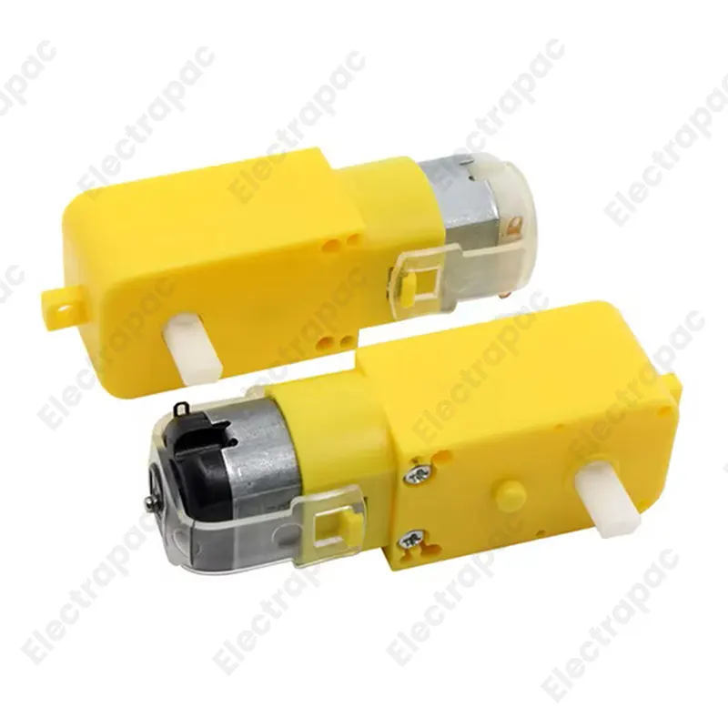 DC Gear Motor For Robot Wheel RC Car Dc Motor 3V ~ 6V 130RPM Dual Shaft YELLOW Plastic - Gallery 1