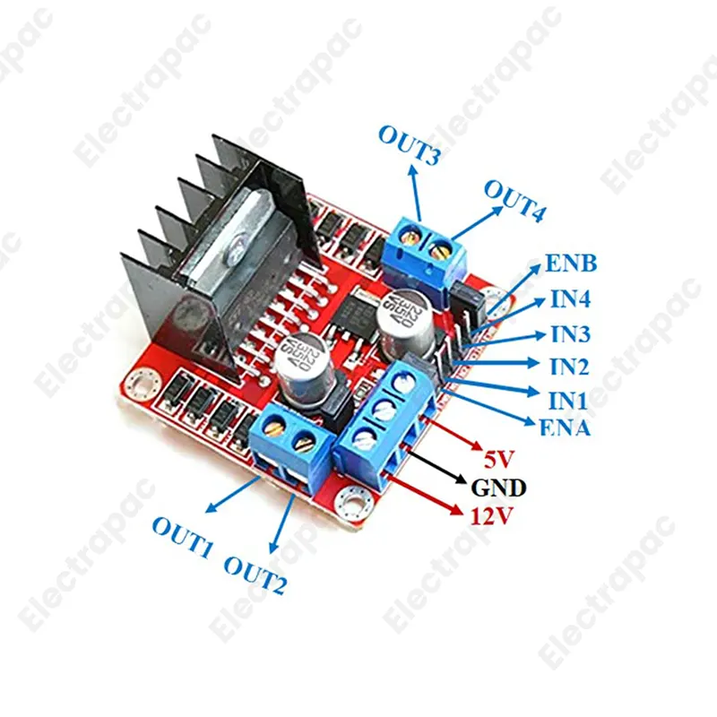L298N Dual H-Bridge Motor Driver Module for Arduino & Robotics - Gallery 1