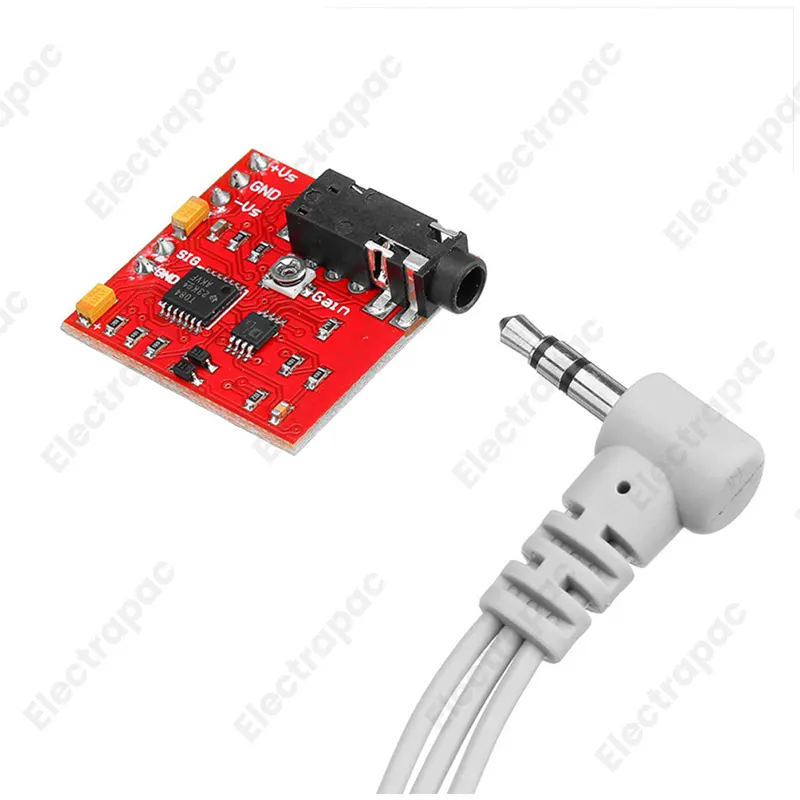 EMG Sensor / Muscle Sensor Module v3 Kit With Cables and Electrodes - Gallery 2