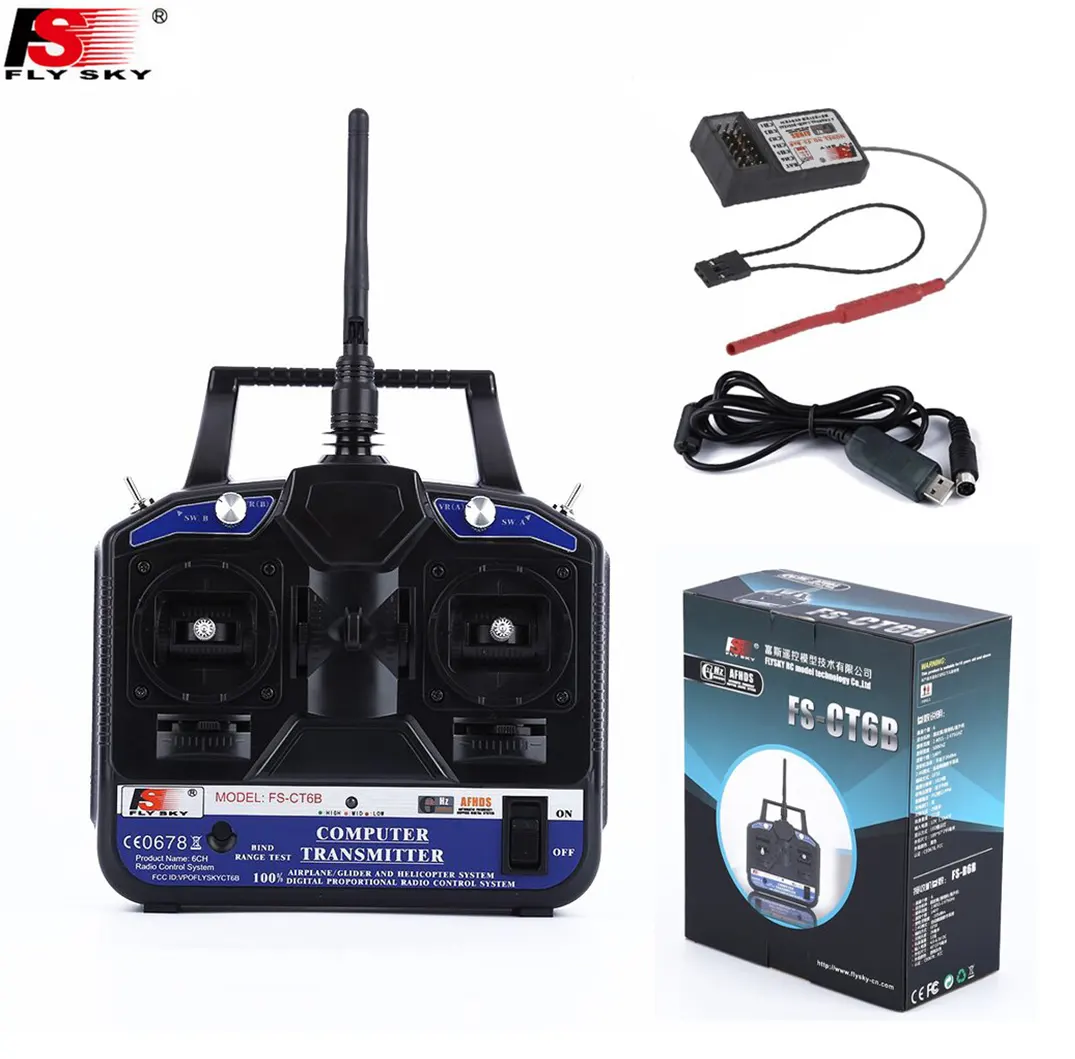 FlySky FS-CT6B 2.4G 6CH Radio Set System RC 6CH Transmitter + 6CH Receiver - Gallery 1