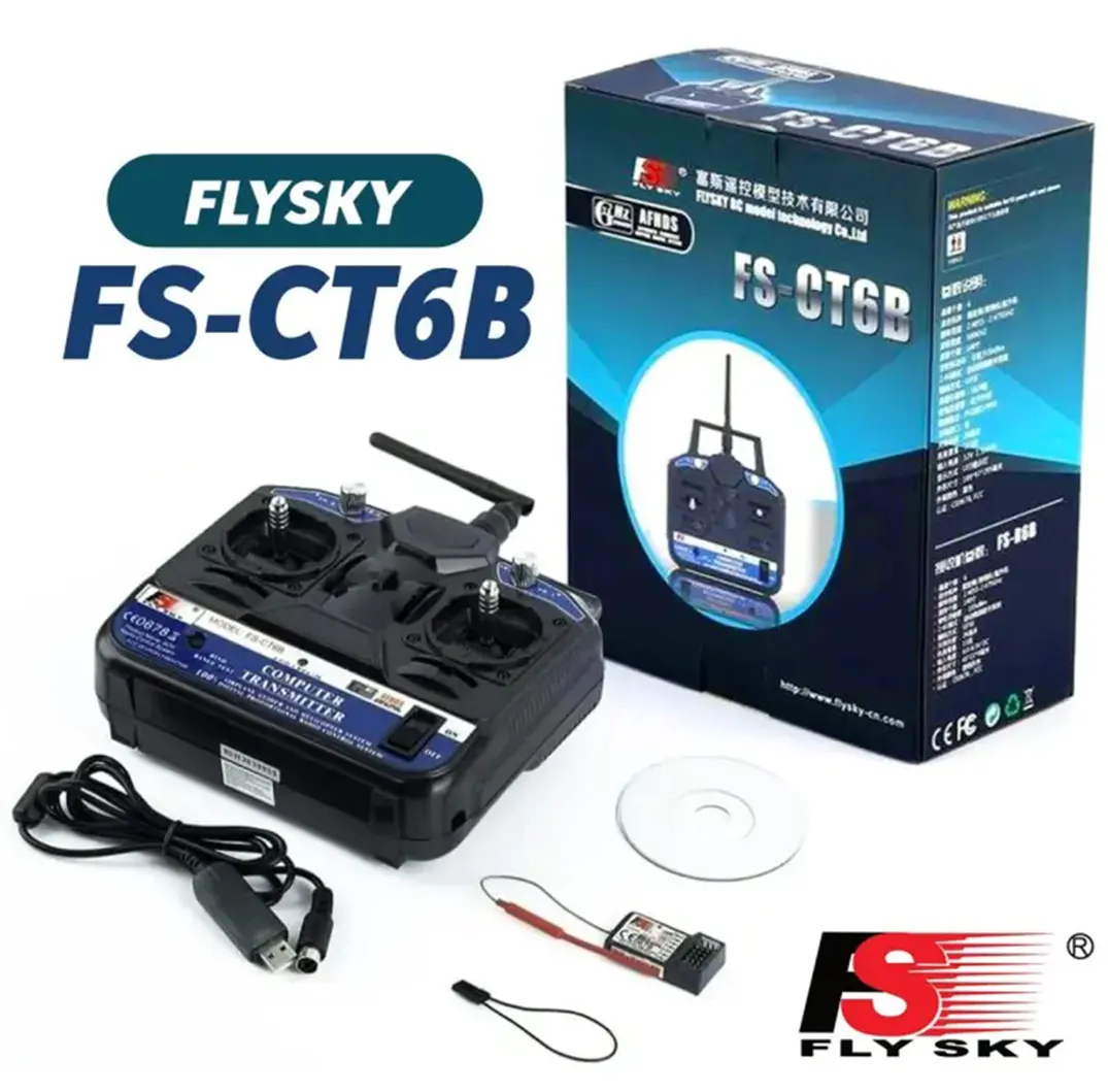 FlySky FS-CT6B 2.4G 6CH Radio Set System RC 6CH Transmitter + 6CH Receiver