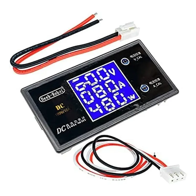 DC 50V 5A 250W Digital LCD Voltmeter Ammeter Voltage Current Volt Power Meter