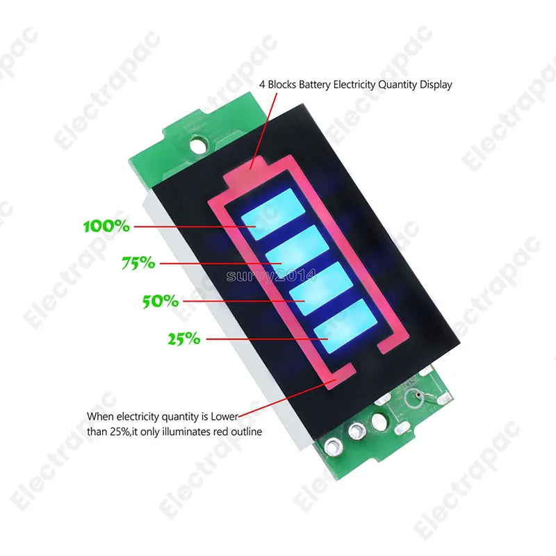 1S-8S 3.7V Lithium Battery Capacity Indicator Module 4.2V GREEN Display Electric Vehicle Battery Power Tester Li-ion