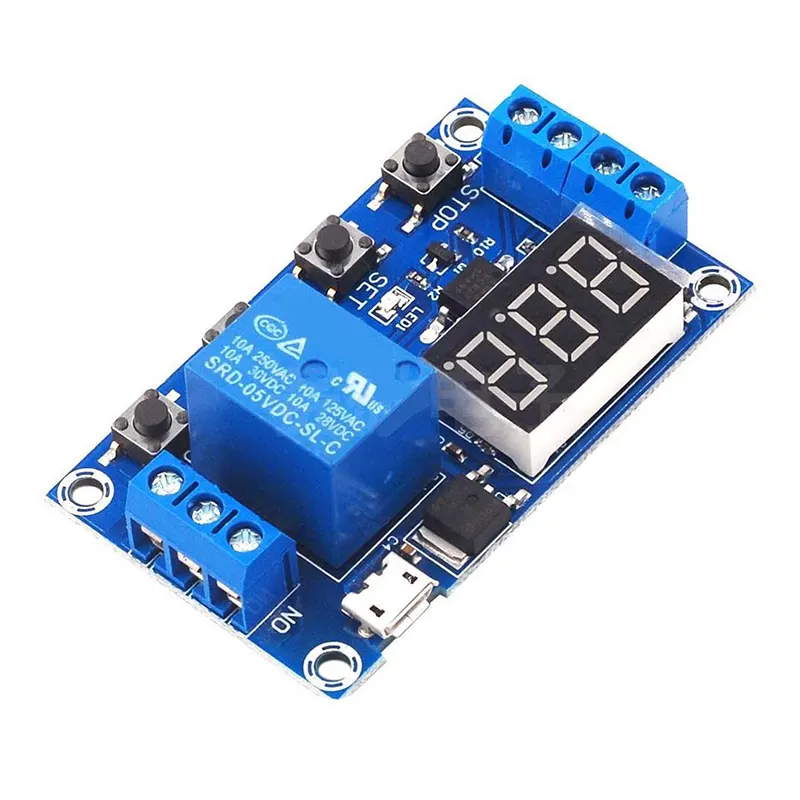 6‑30V Relay Board Cycle Timing Circuit Switch Timer Delay Trigger Module Micro USB 5V JZ‑801/ JZ 801 Timing Circuit