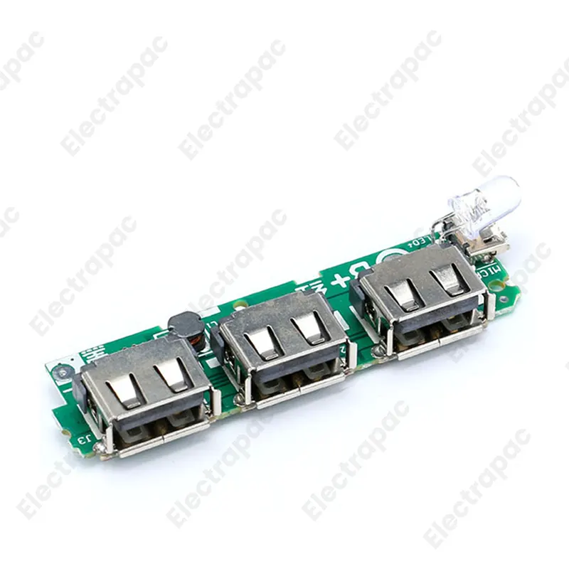 3 USB Portable Power Bank Circuit - Power Bank Circuit