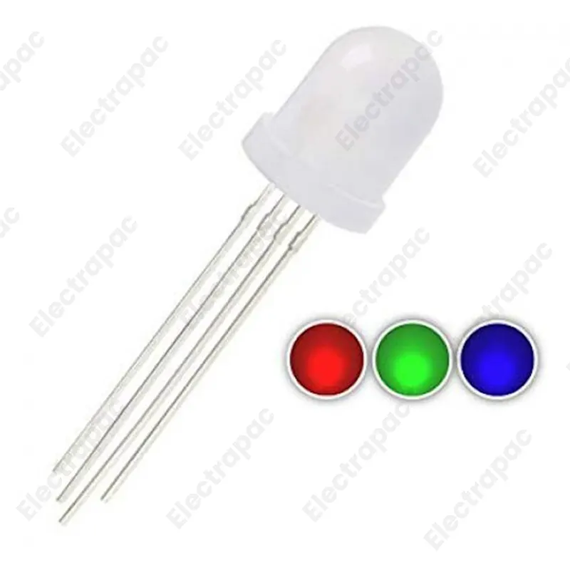 10mm Diffused RGB LED Light / RGB Diffused LED CC 10mm