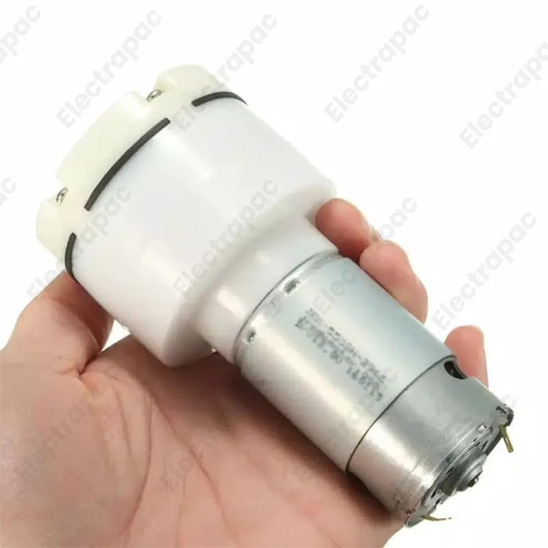 12V DC Micro Diaphragm Air Pump - High Pressure Vacuum Pump for Aquarium & DIY Labs 555 Motor