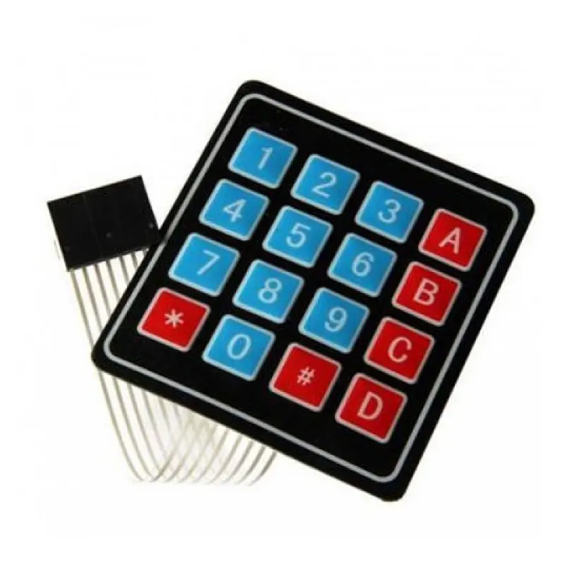 4x4 Matrix Key Pad Membrane Keypad with Digital Interface