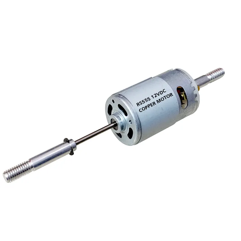 555 DC Stand Fan Motor - 12V 15W High Speed Long Shaft Motor for Cooling Fan & DIY Projects/ 555 Long Shaft DC Motor