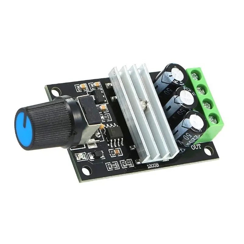 1203BK DC Motor Speed ​​Controller Regulator DC 6V 12V 28V 80W 3A PWM DC Motor Speed ​​Control 1203BK Switches Module/ PWM Motor Speed Controller