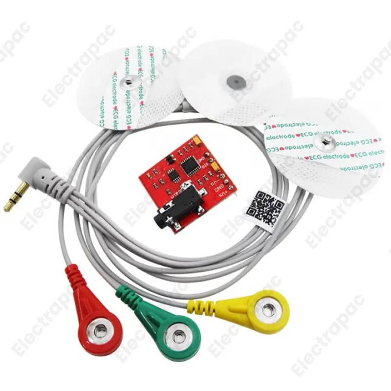 EMG Sensor / Muscle Sensor Module v3 Kit With Cables and Electrodes