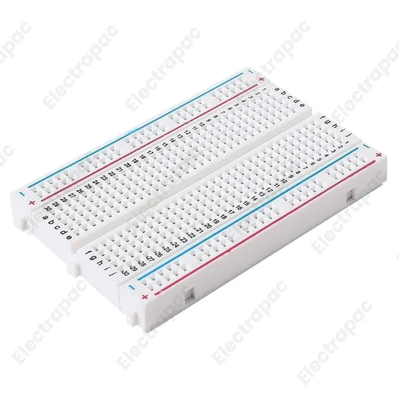 Breadboard Medium Size Solderless White Prototype Test Circuit Board Plug-in 400 Tie Points Pin For Arduino Project Board DIY