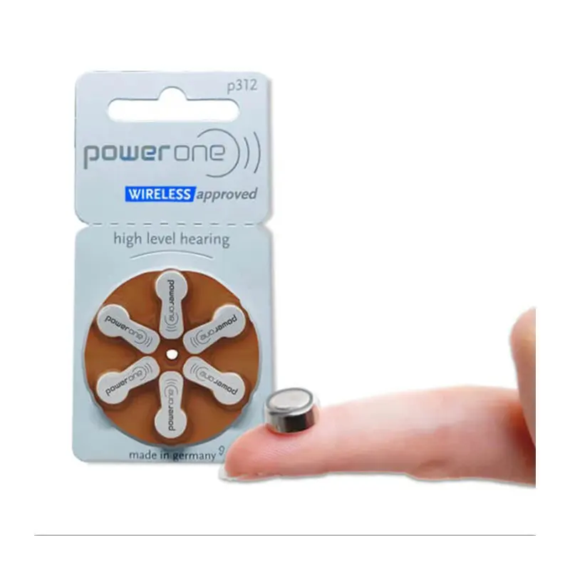 Power One P312 Hearing Aid Battery / Signia P312 Battery / Sigma P312 Hearing Aid Battery, 6 Batteries Each Pack