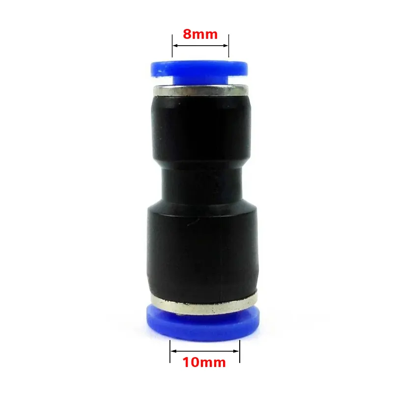 10mm Reducing Socket Pneumatic Quick Reducer Connector Push In PG 10mm to 8mm