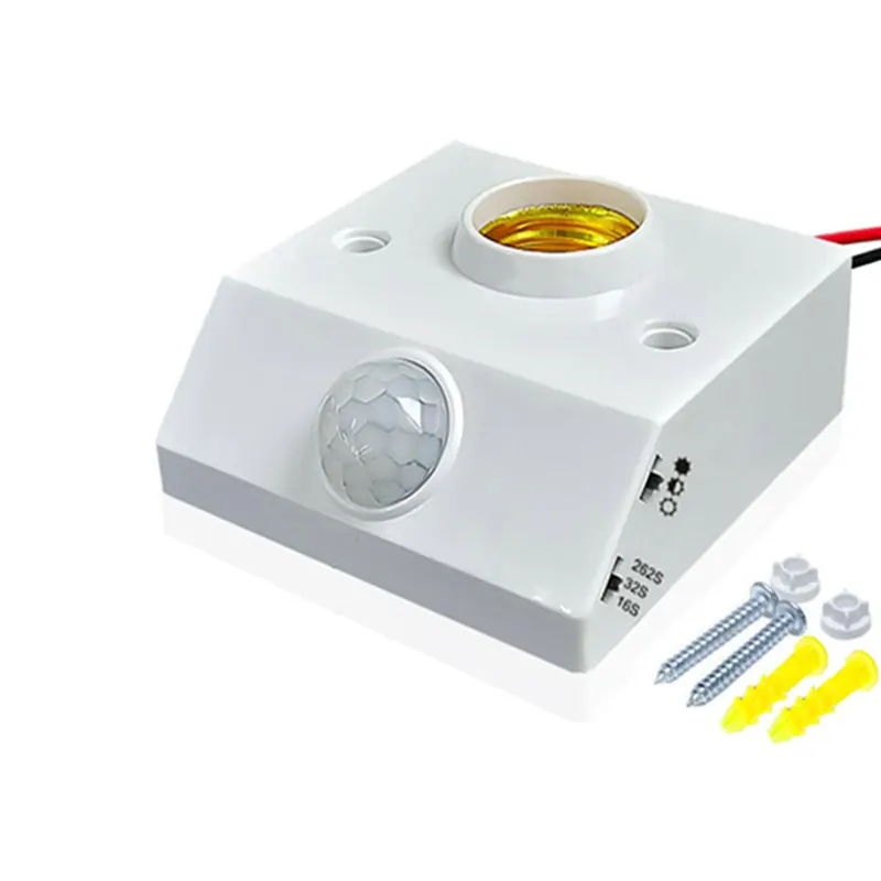 Smart PIR Motion Sensor 220VAC Light Holder for Indoor/Outdoor – E27/ Home Sensor Security Light