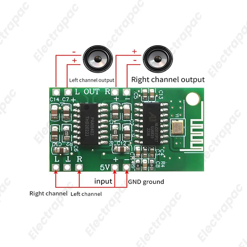 CA-8469 Bluetooth Amplifier Circuit/ Complete Bluetooth Amplifier Circuit/ Bluetooth Spiker/ Bluetooth Circuit Board/ Audio Amplifier for Desktop