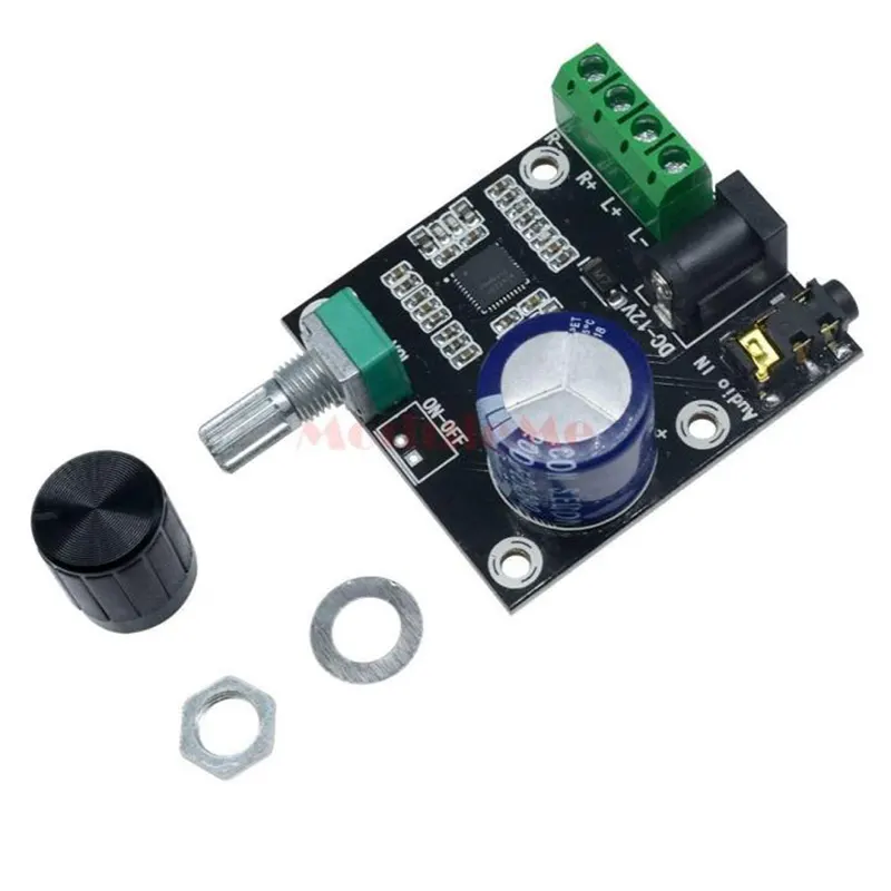 XH-M120 PAM8610 Stereo Audio Amplifier Board - 15W+15W Dual Channel Class D DC 12V with Volume Control