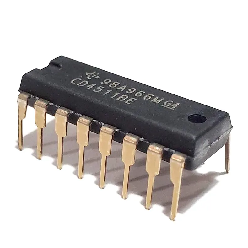 CD4511 BCD to 7-Segment Latch/Decoder/Driver IC
