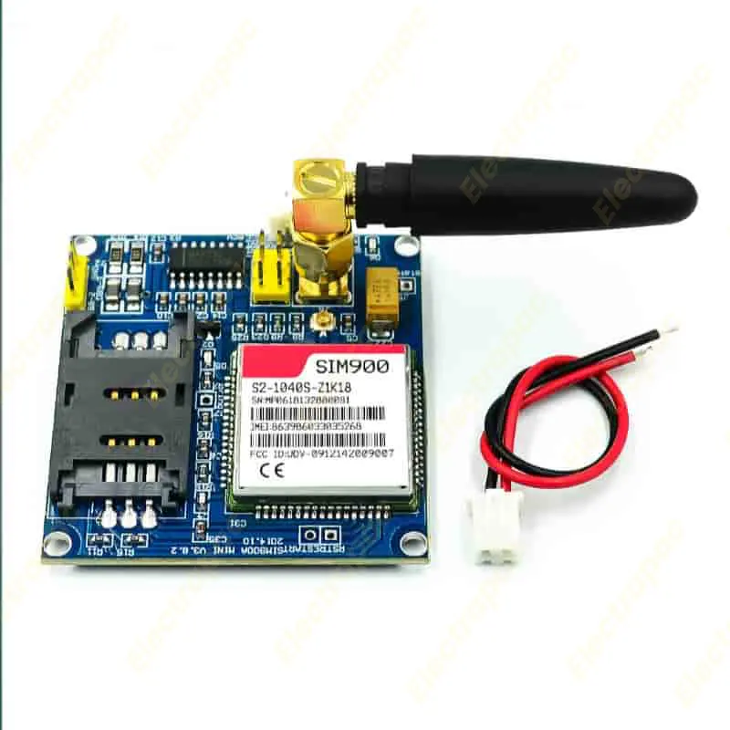 SIM900A GSM GPRS Board + Antenna for Arduino – TTL Level & 5V Input - Gallery 1
