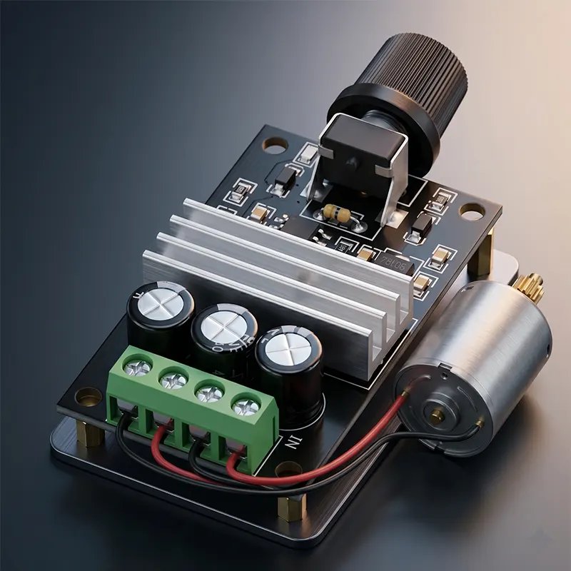 1203BK DC Motor Speed ​​Controller Regulator DC 6V 12V 28V 80W 3A PWM DC Motor Speed ​​Control 1203BK Switches Module/ PWM Motor Speed Controller - Gallery 3