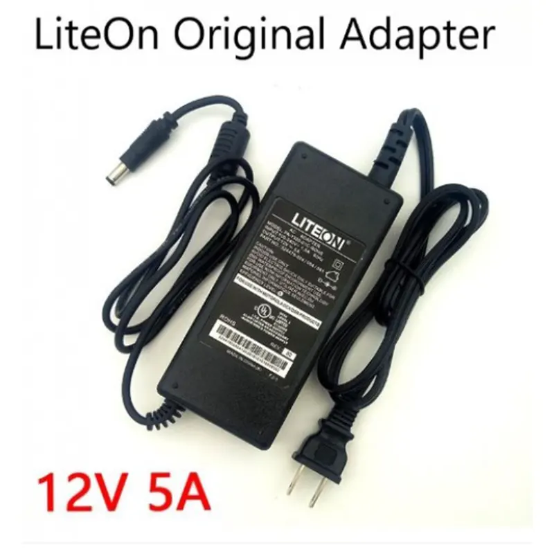 LITEON 12V Power Supply Adapter AC to DC Converter 5A - Gallery 1