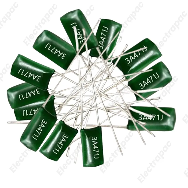 470pF 1000V (1KV) Polyester Film Capacitor - 3A471J - Gallery 1