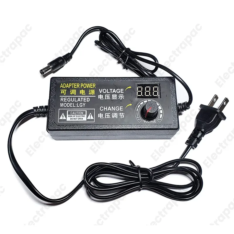 Adjustable 3-24V 3A DC Power Supply Adapter with Display - Gallery 1