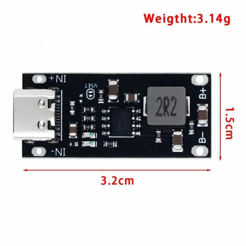 IP2312 3A Type C USB C Fast Charging Circuit 5V To 4.2V 4.35V TP4056 ETA4096 Module Adapters - Gallery 3