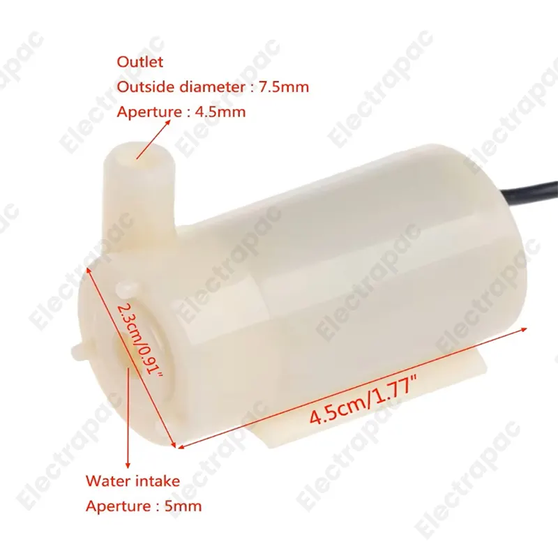 5v DC Mini Water Pump Micro Submersible Motor Pump 2.5-6V 100L/H - Gallery 1