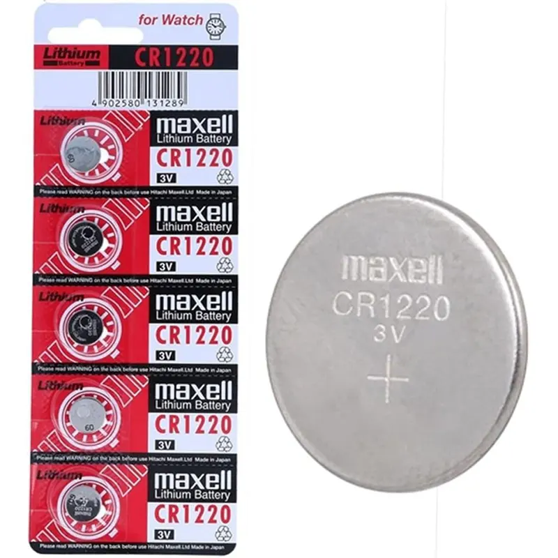 Maxell CR1220 3V Lithium Battery Coin Cell Button Type Watch Batteries/ CR1220 3V Battery - Gallery 2