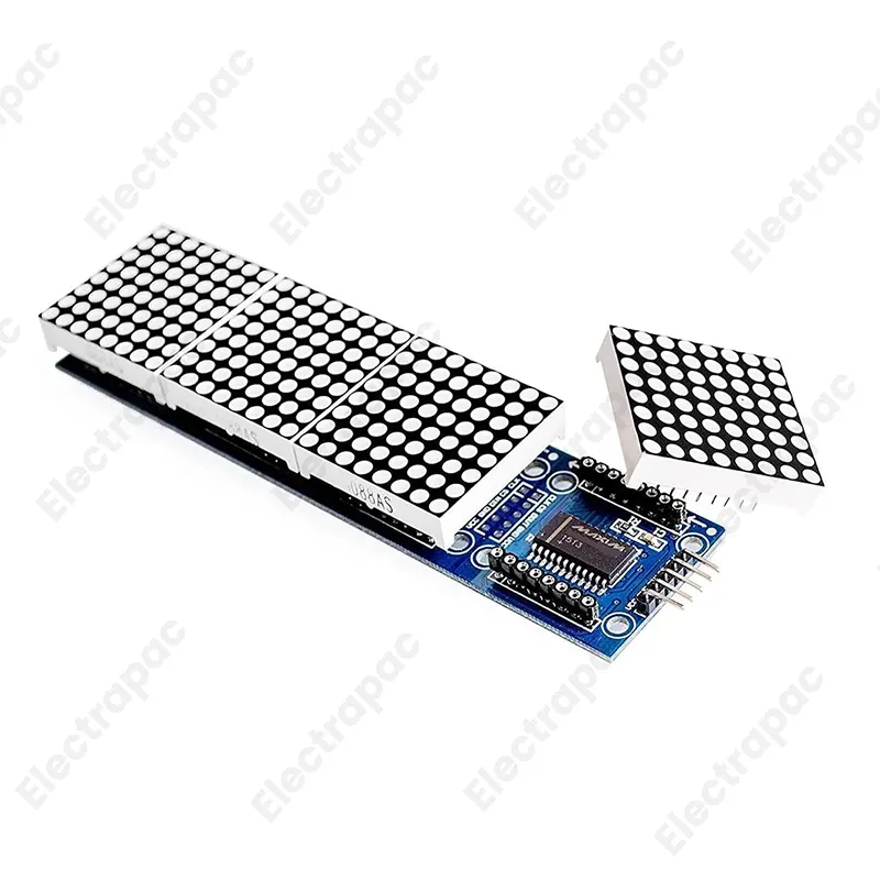 MAX7219 Dot Matrix Module For Arduino Microcontroller 4 In One Display with 5P Line - Gallery 2