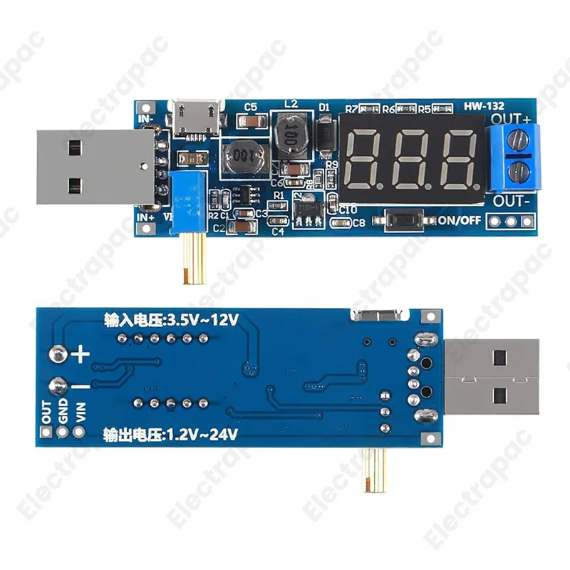DC-DC 5V to 1.2V-24V USB Step UP/Down Power Supply Module Adjustable Boost Buck Converter HW-132 - Gallery 2