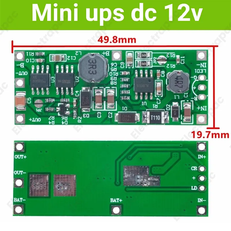 DC5V-12V to 12v charging module for 18650 lithium battery UPS voltage converter module ups uninterruptible power control - Gallery 2