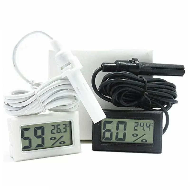 1.5M Mini Digital Thermometer Hygrometer Temperature Humidity Moisture Sensor Thermal Temperature Tester/ Digital Humidity & Temperature Sensor Display - Gallery 3
