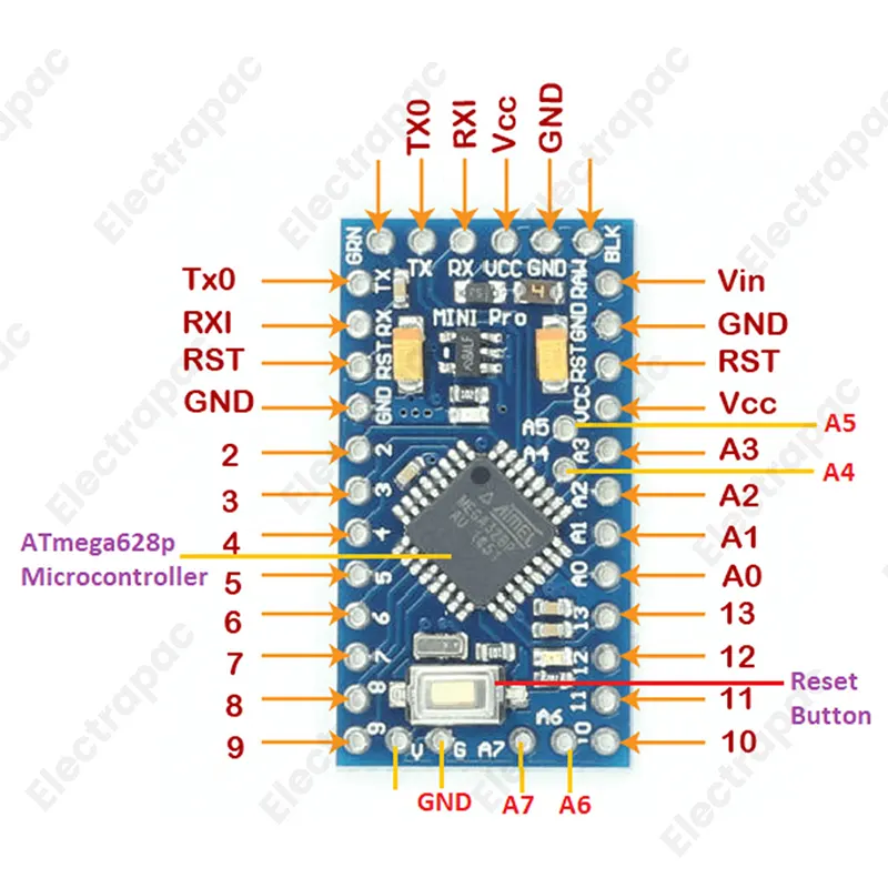 Arduino Pro Mini ATMEGA328P 5V 16MHz - Gallery 1