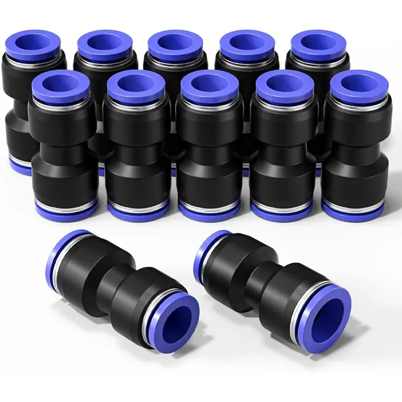 10mm to 10mm Pneumatic Straight Union Connector - Push-in Fitting - Gallery 3
